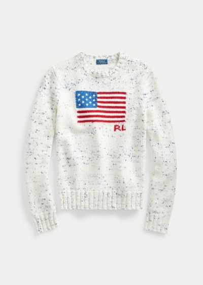 Sueter Polo Ralph Lauren Mujer Multicolor - Flag Wool - RJNPK1463